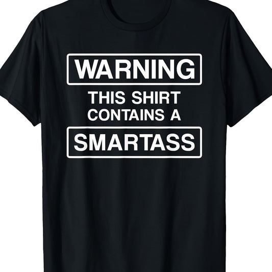 Warning This T-shirt Contains A Smart Person T-shirt