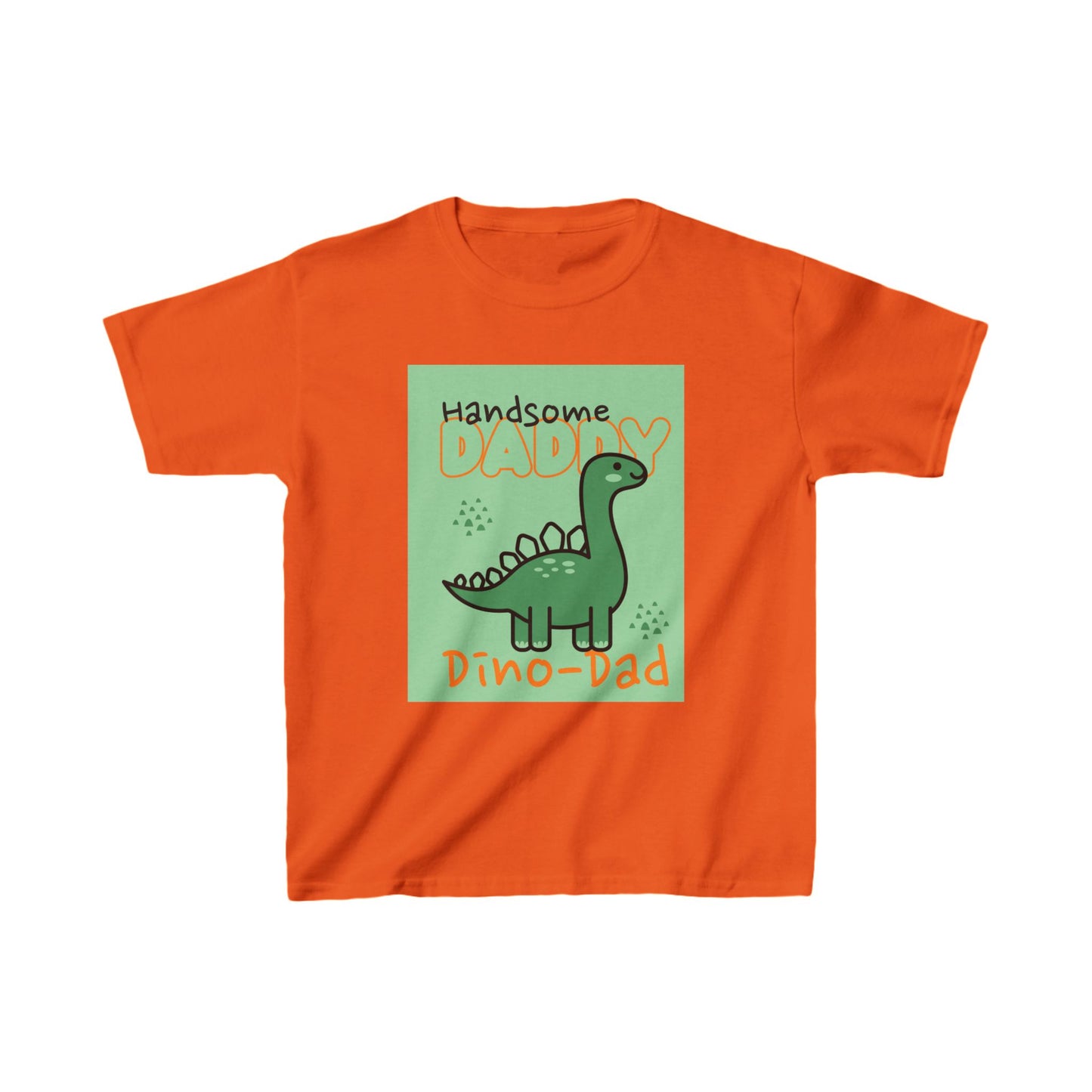 Kids T-Shirt Handsome Daddy Cute Dinosaur Baby Kids Tee