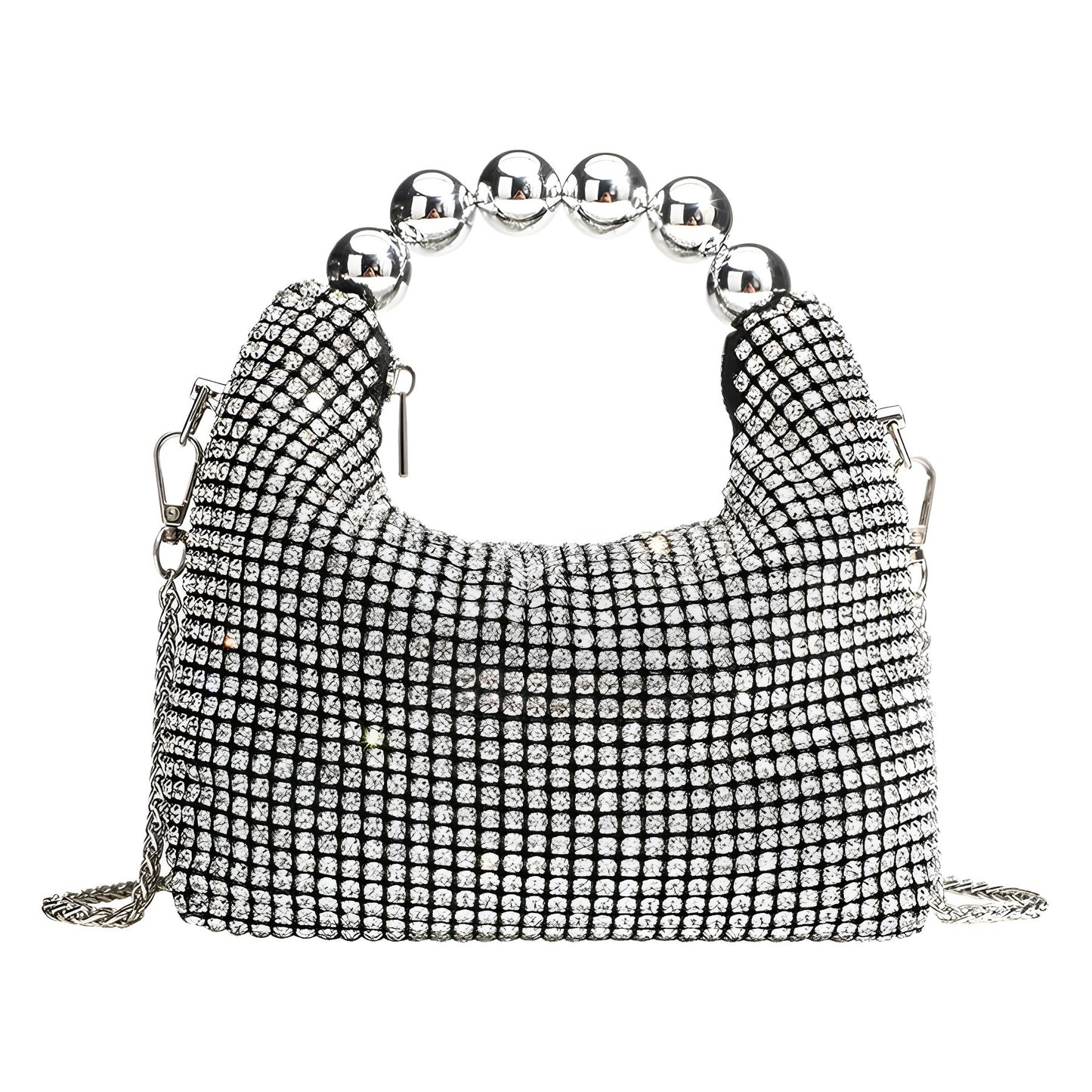 Shiny Rhinestone Clutch Chain Dinner Bag