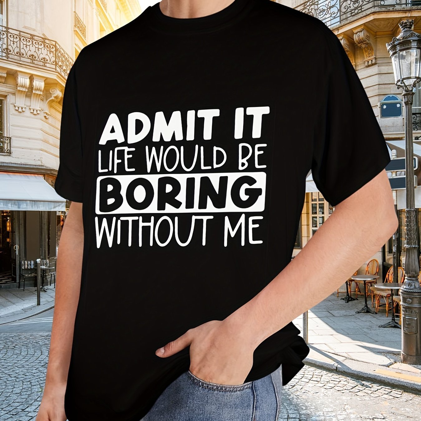 Admit It... Printed T-shirt, Men's T-shirt, Summer Casual Short Sleeved T-shirt