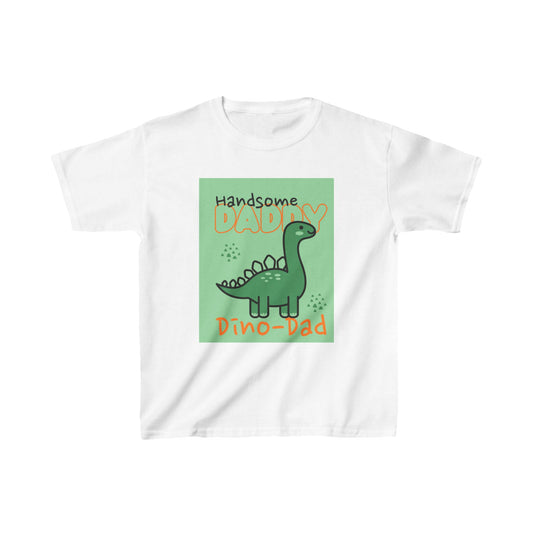 Kids T-Shirt Handsome Daddy Cute Dinosaur Baby Kids Tee