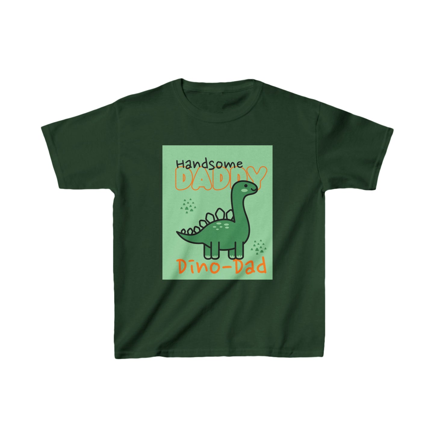 Kids T-Shirt Handsome Daddy Cute Dinosaur Baby Kids Tee