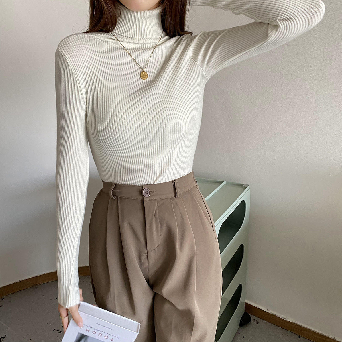 Basic All-matching Thickened Sweater Turtleneck