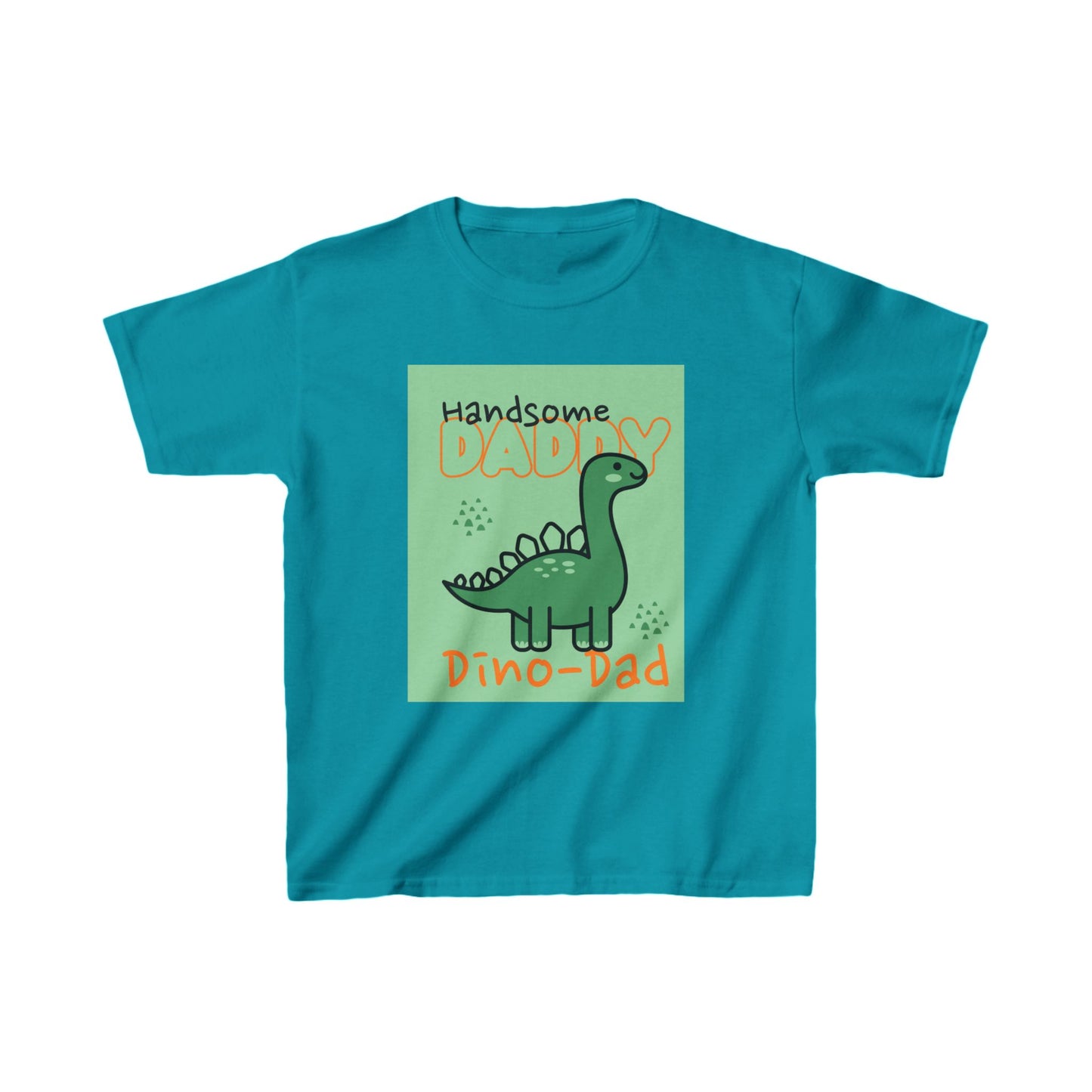 Kids T-Shirt Handsome Daddy Cute Dinosaur Baby Kids Tee