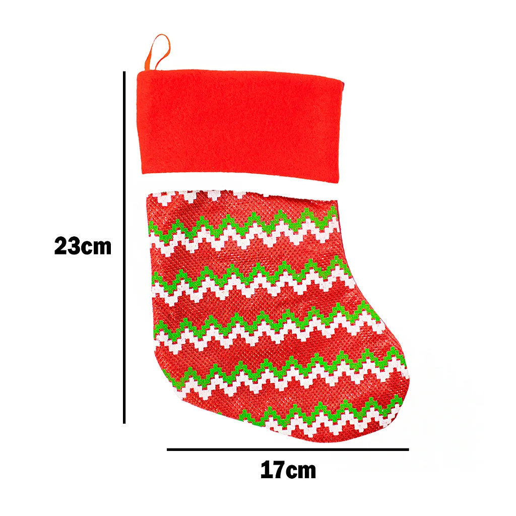 Christmas Sock Boot Natalina Ornament Decoration Hang 23cm