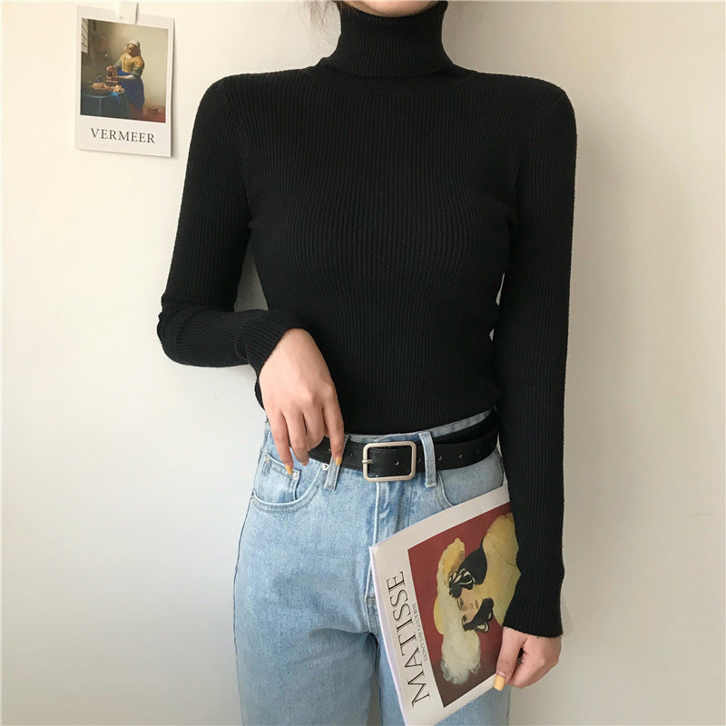 Basic All-matching Thickened Sweater Turtleneck